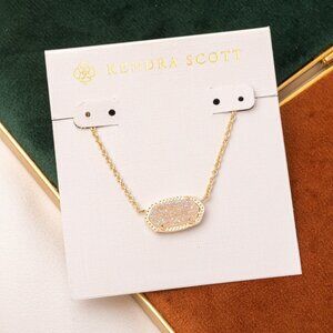 Kendra Scott Gold Elisa Iridescent Drusy Necklace